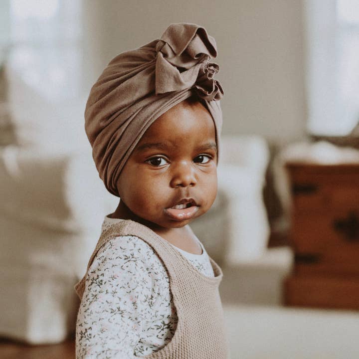 BluTaylor® - Wholesale Baby Headwrap - Baby - Vintage Head Wrap Hat - Pebblestone1