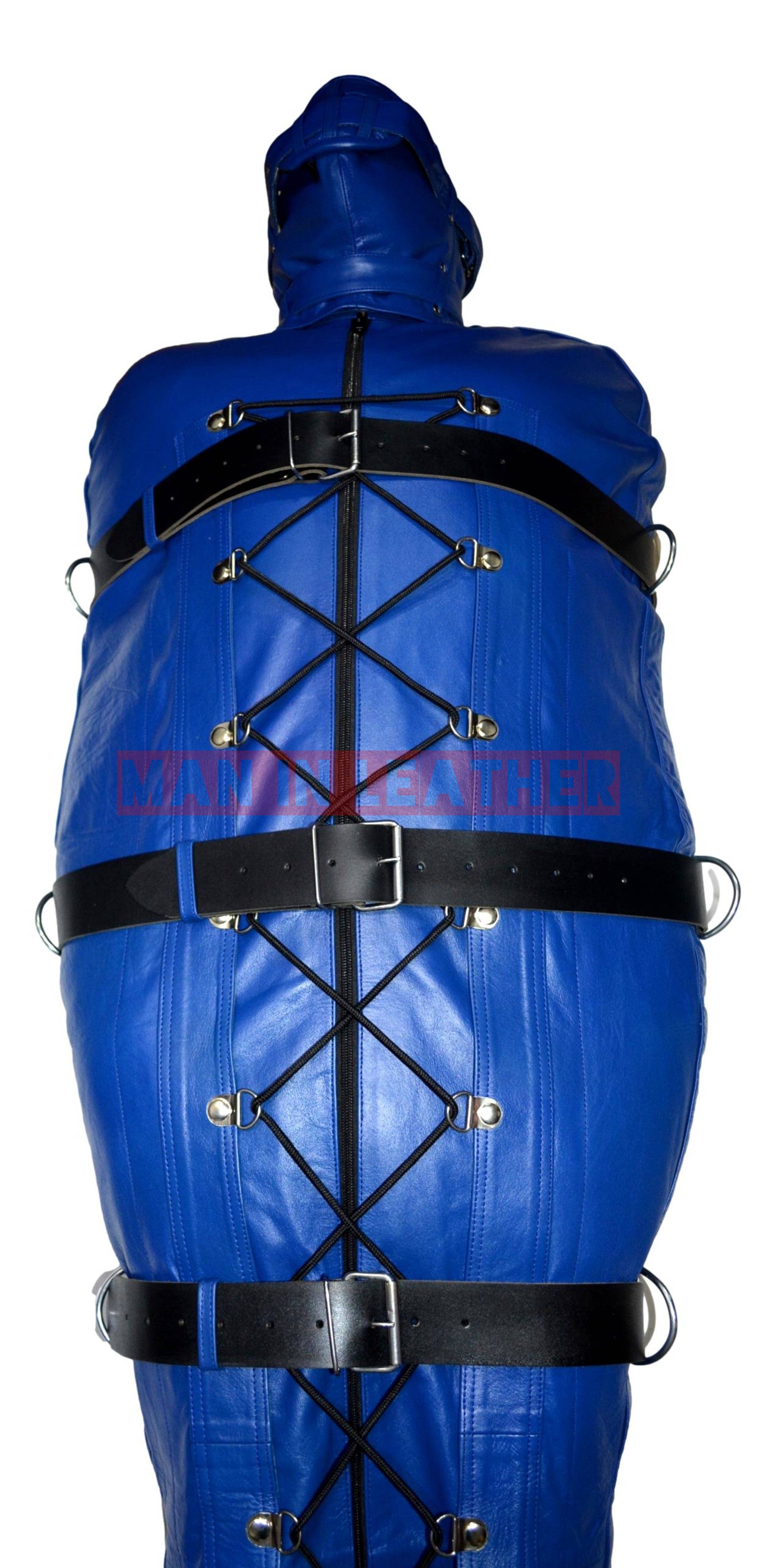 Meninleather - Vendita all'ingrosso Sacco nanna - Neonati - Borsa bondage Sacco a pelo in vera pelle di mucca con restrizioni Sacco a pelo in pelle premium10
