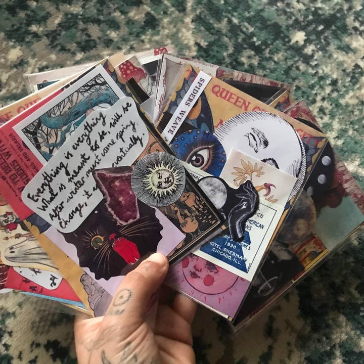 lotusleafaltars ā wholesale Sticker ā Vintage Witchy Themed 12PCS Sticker Packs, Celestial, Magic4