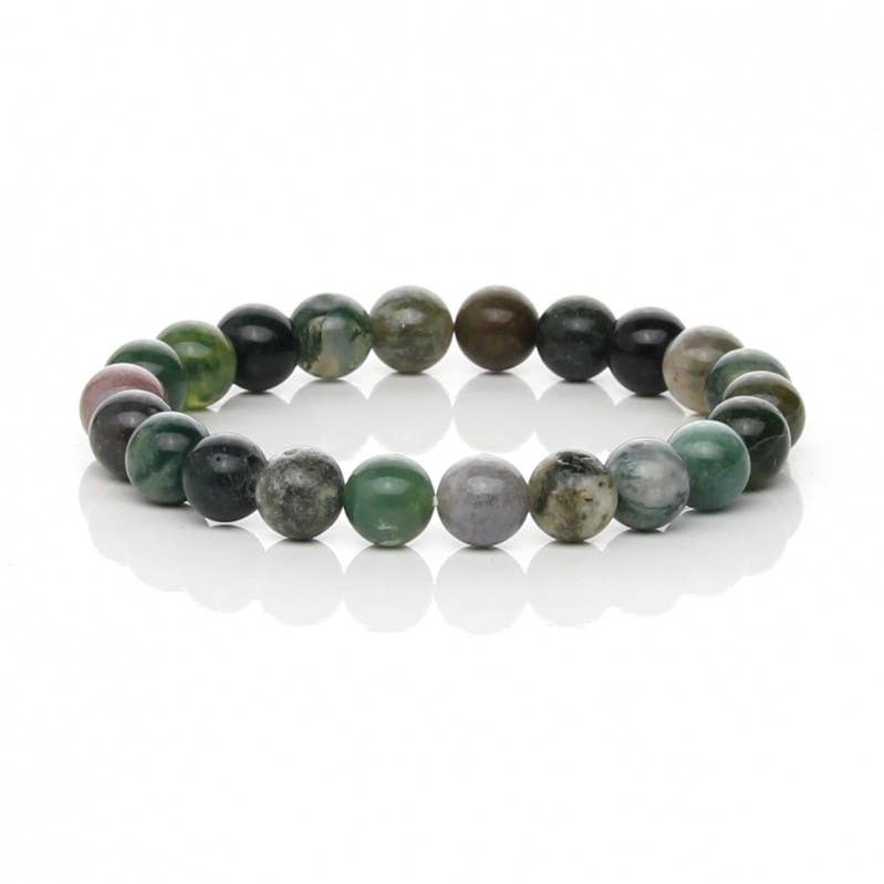 UniArt - Wholesale Cuff Bracelet - Mossy Indian agate bracelet2