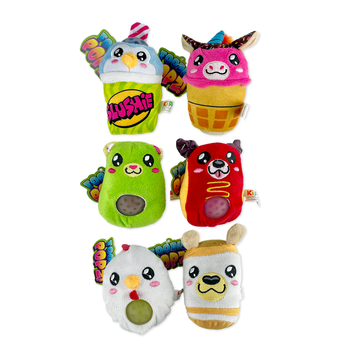 Novelty Brands - Wholesale Squishy Toy - Kids & Baby - So Much Fun! Foodie Squishy Plush Toy Assortment - 6/Display2