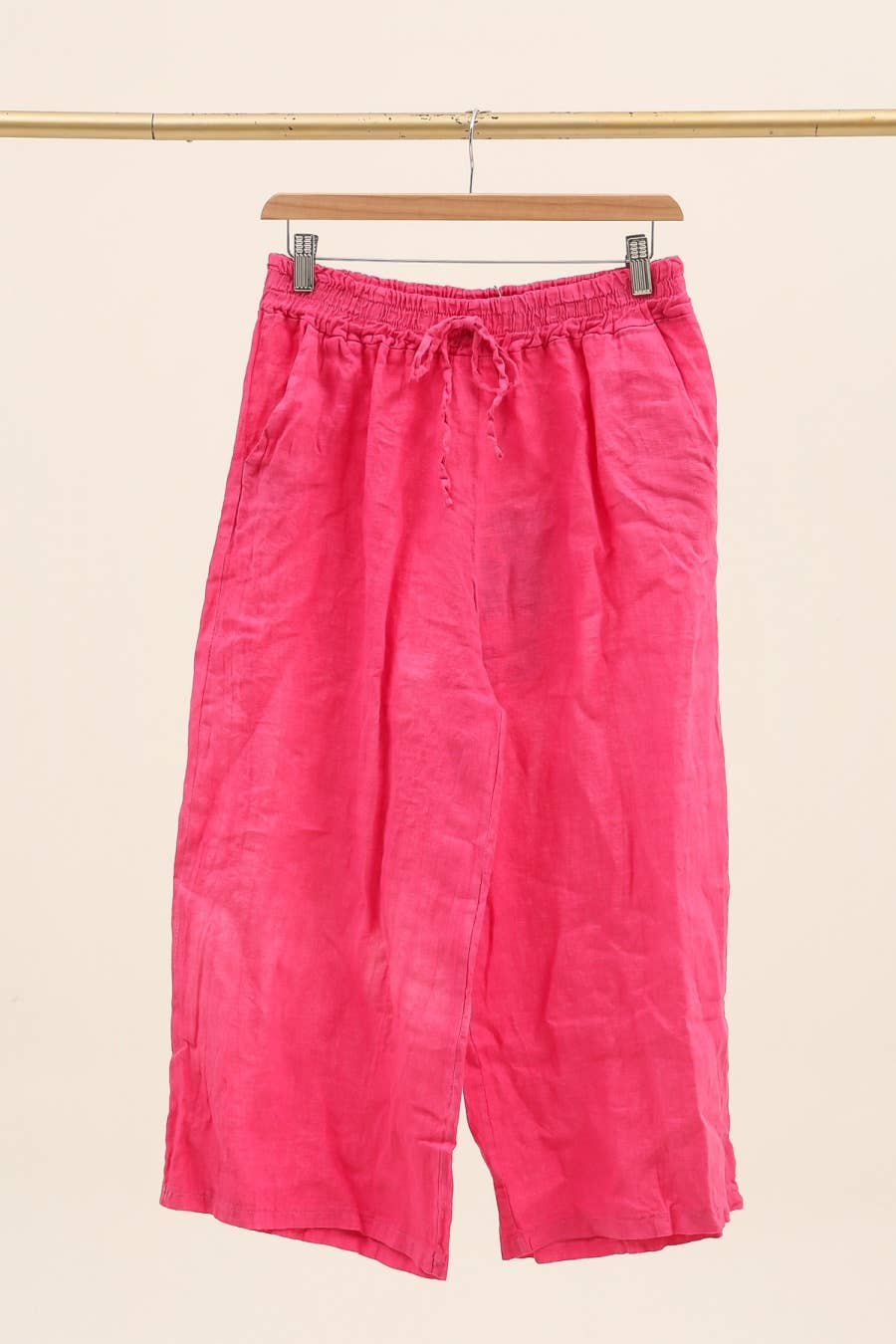 la maison des fibres naturelles – Calças - Mulher por atacado – Calça Capri 16531d 100% linho7