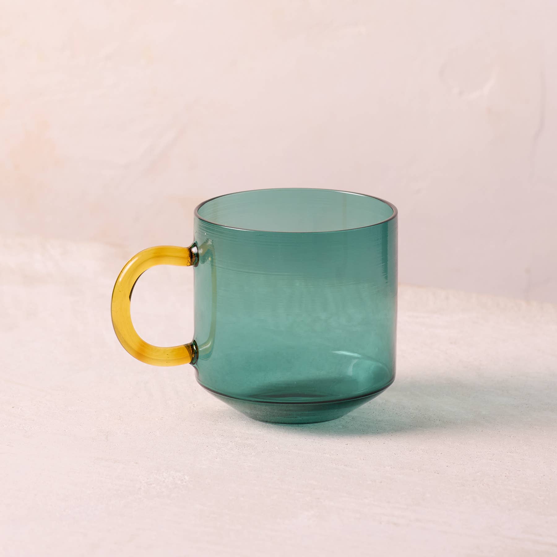 Be Home US - Wholesale Coffee Mug - Niko Glass Mug, Teal0