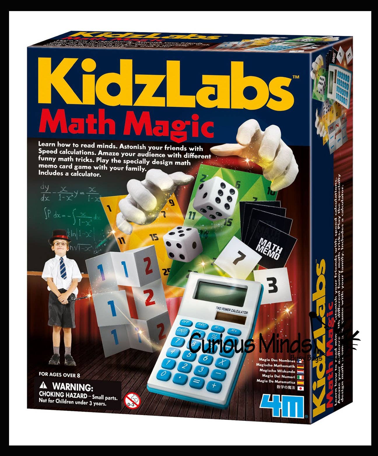 Curious Minds Toys - Wholesale Toy Set - Kids - Math Magic - 4M Kidz Labs Numbers and Math Magic Tricks Lear1