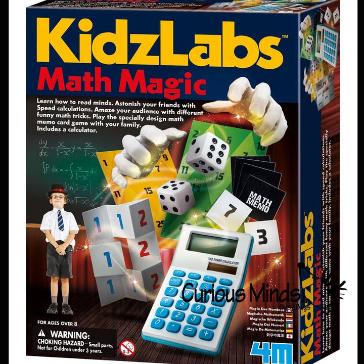Curious Minds Toys - Wholesale Toy Set - Kids - Math Magic - 4M Kidz Labs Numbers and Math Magic Tricks Lear1