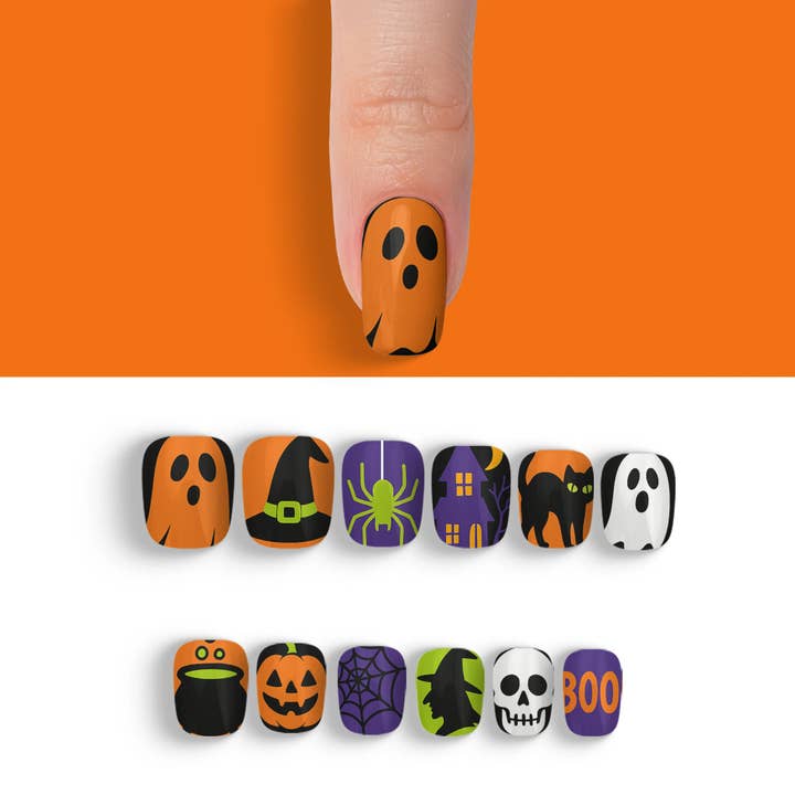 FYNE BODY - Wholesale Press-on/fake nails - Wicked Midnight Magic Black Halloween Press-On Nails72