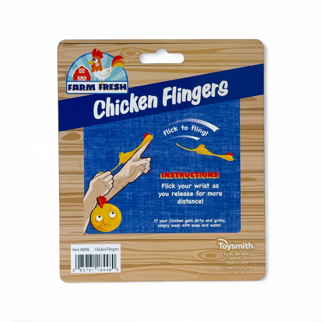 Toysmith - Wholesale Finger Puppet - Kids & Baby - Farm Fresh Chicken Flingers Launch Toy, Spring2