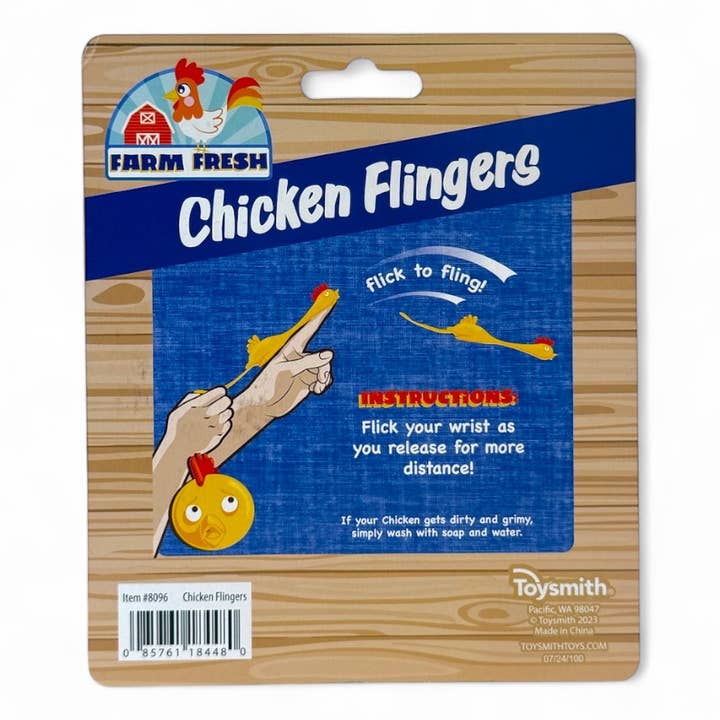 Toysmith - Wholesale Finger Puppet - Kids & Baby - Farm Fresh Chicken Flingers Launch Toy, Spring2