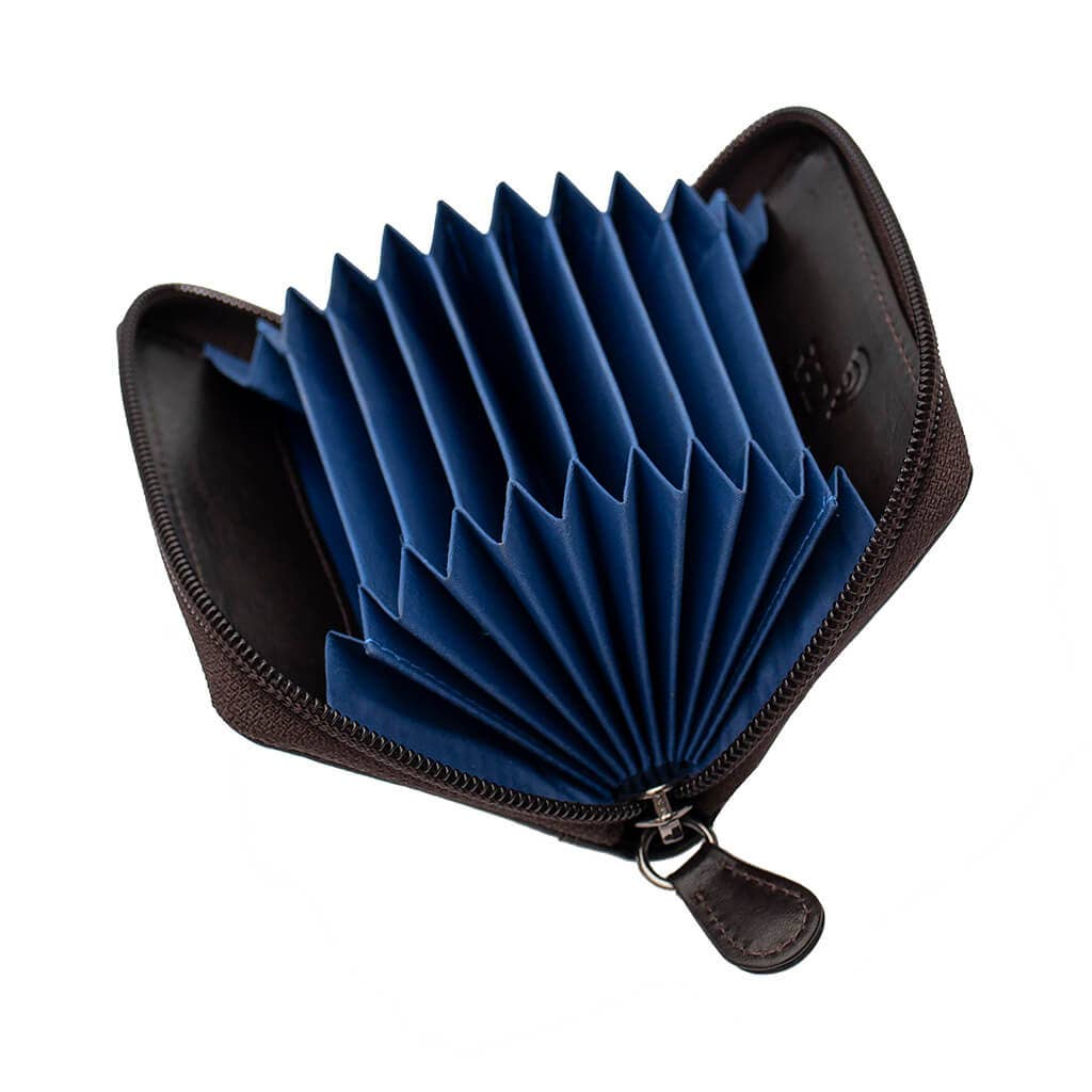 PRIMEHIDE - Wholesale Card Holder - Unisex - Concertina Leather RFID Credit Card Holder - 7807