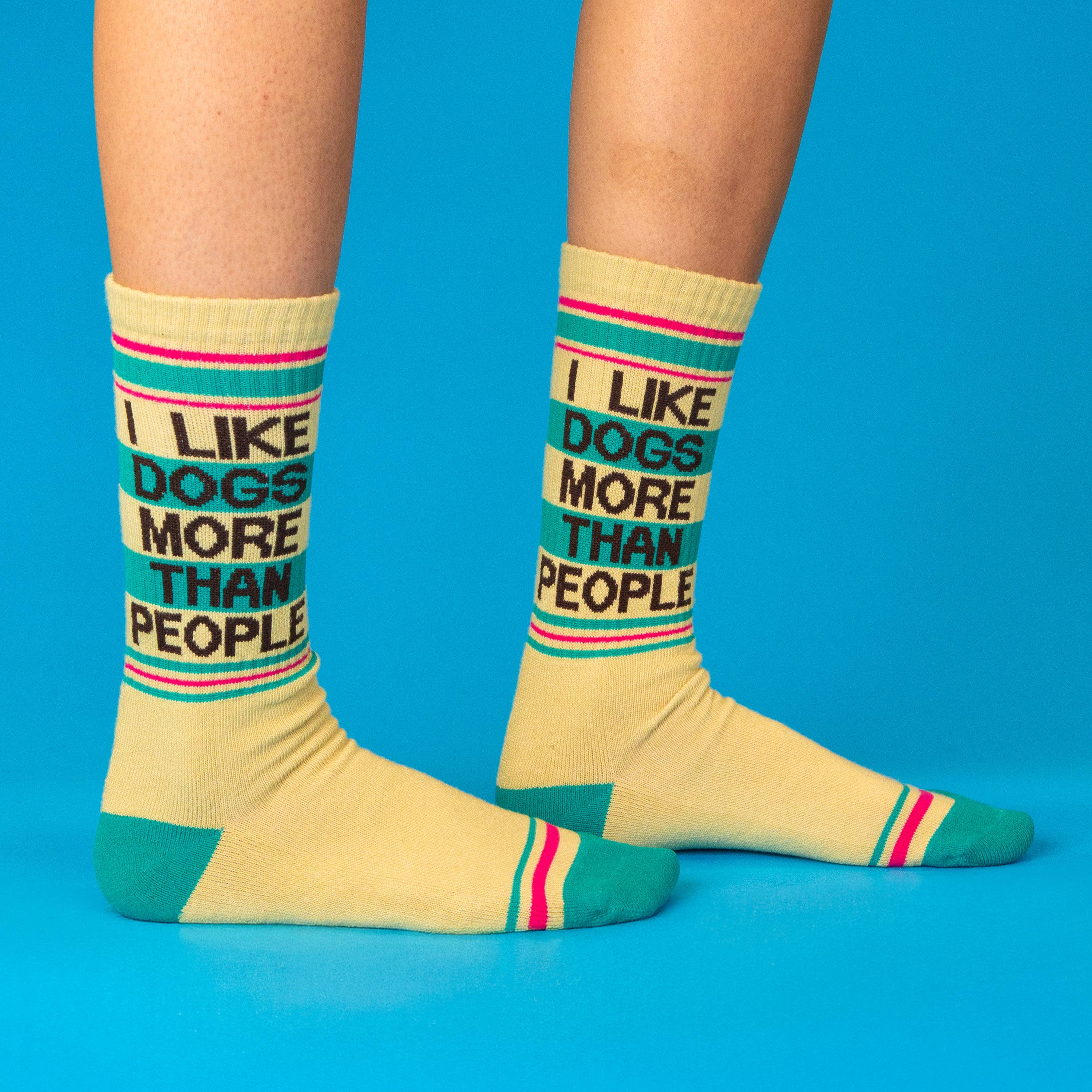 Gumball Poodle - Wholesale Socks - Unisex - I Like Dogs More Than People Gym Crew Socks6