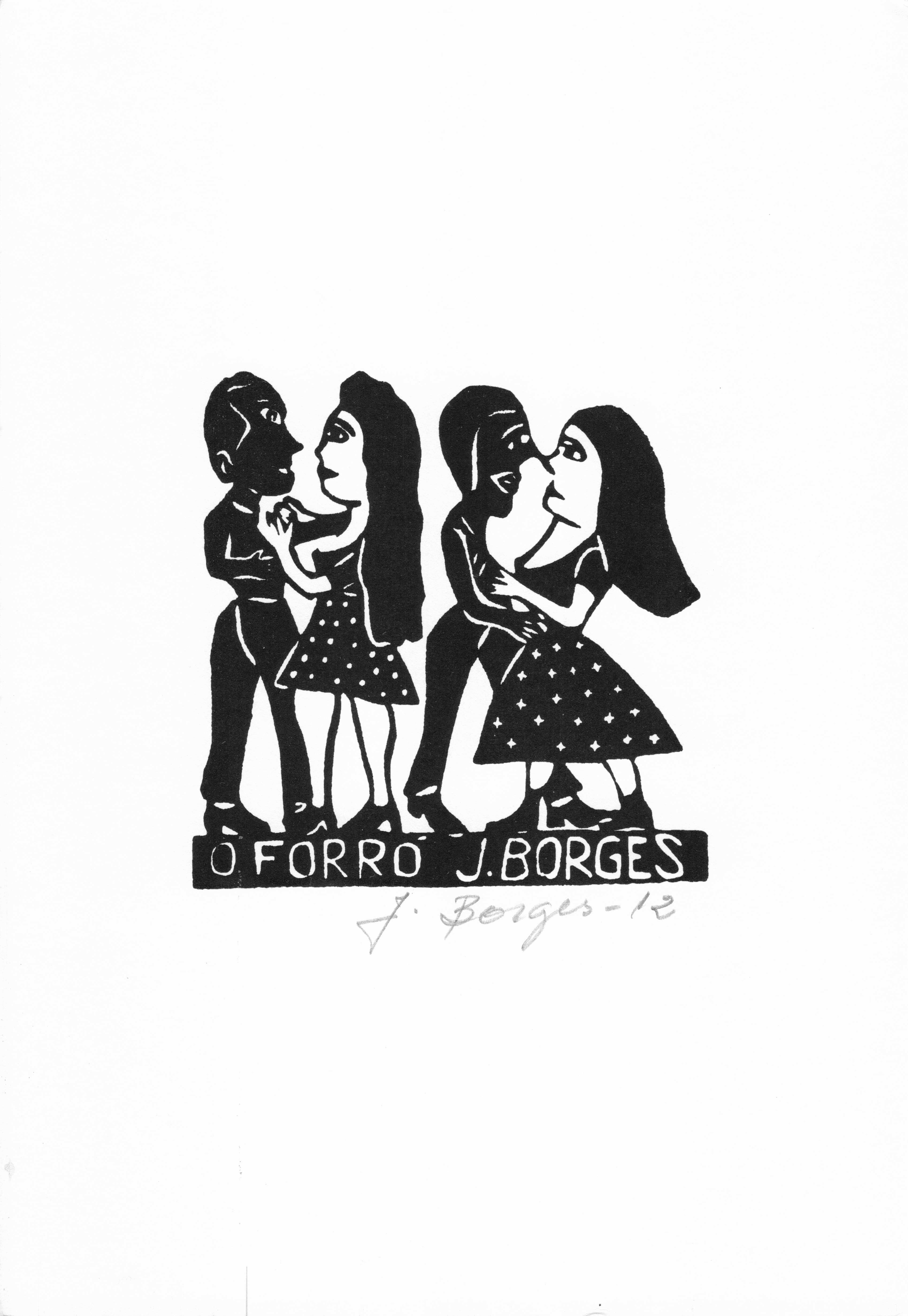 Tesoros Trading Company - Wholesale Kunstprint - Sm. J. Borges Houtsnede, "The Forro" #199, Brazilië0