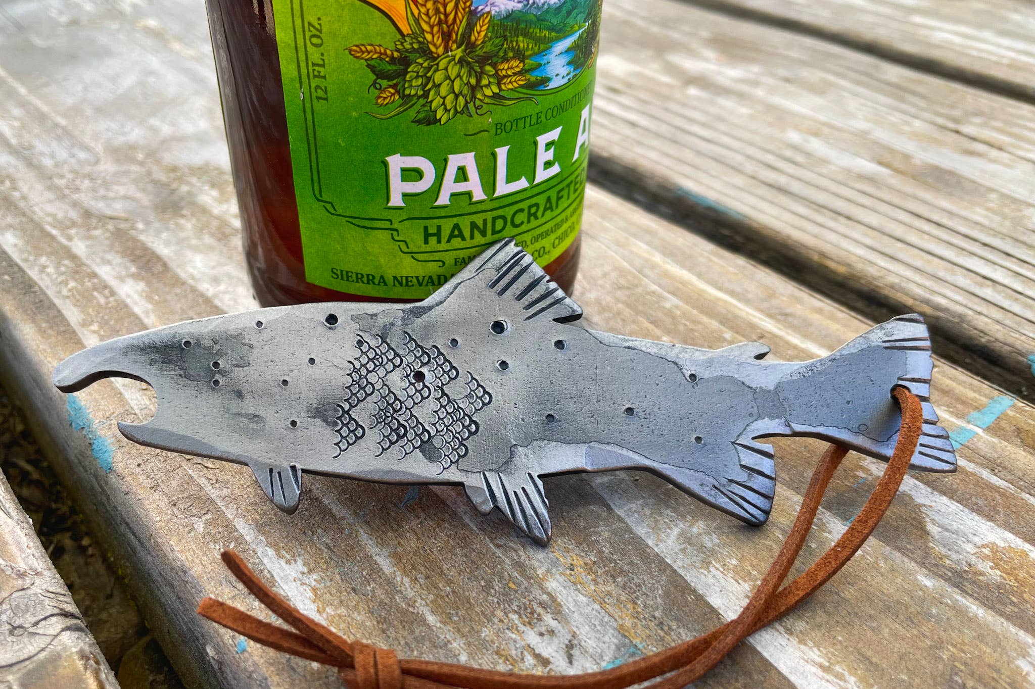 Cold Stream Design Co. - Wholesale Bottle/Wine Opener - Trout Fish Steel Handheld Bottle Opener - Forged in USA3