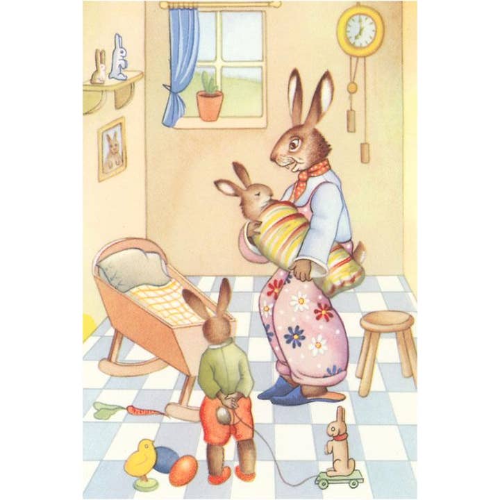 Magnet KF-33 Rabbits at Home for wholesale by Found Image Press