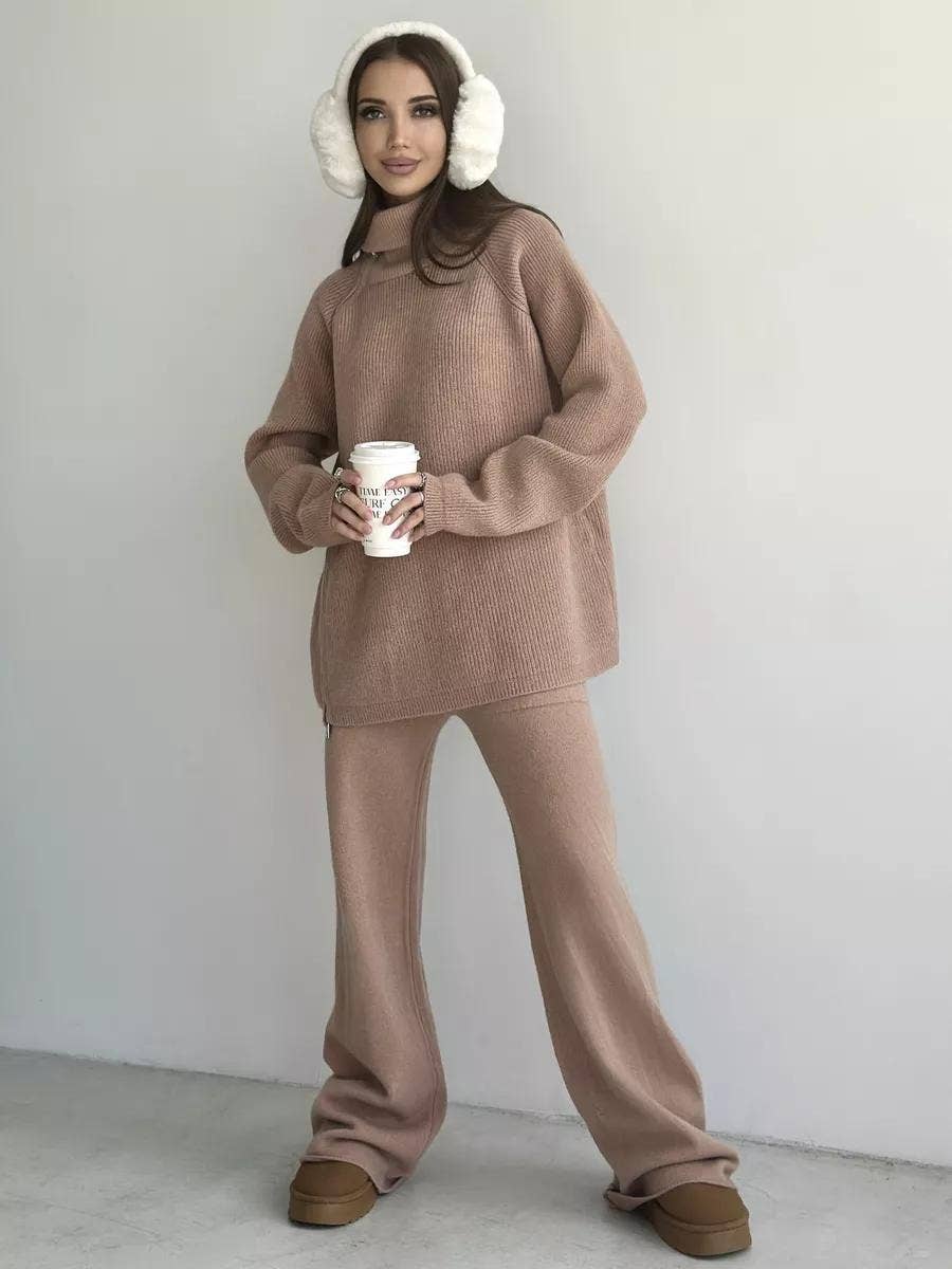 Marayn - Wholesale Top & Pant Set (NOT Loungewear) - Women's - Chic Knit Set Modern European Style for Fall22