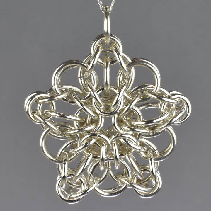 Dave Cain Fine Jewelry - Wholesale Pendant/Charm Necklace - Celtic Star Chainmail Pendant - Small