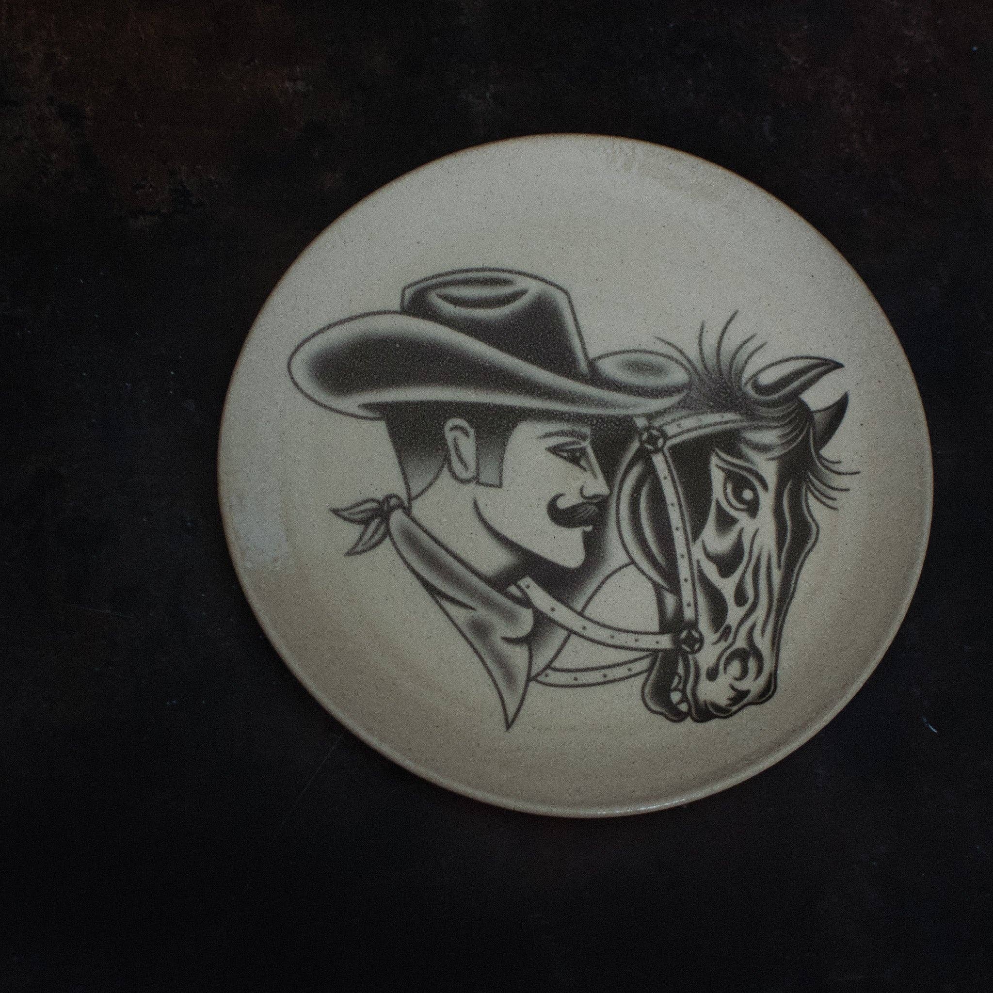 Rock And Rose Motel – wholesale Dinner plate – Handmade Stoneware Ceramic Plate0