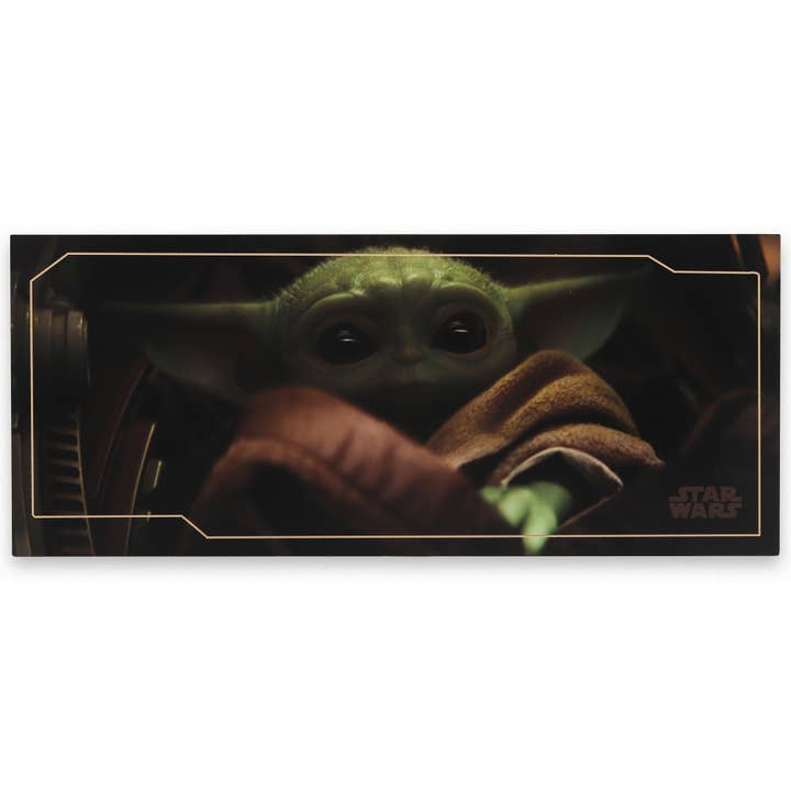 Star Wars Baby Yoda Wood Wall Decor for wholesale by Open Road Brands, LLC