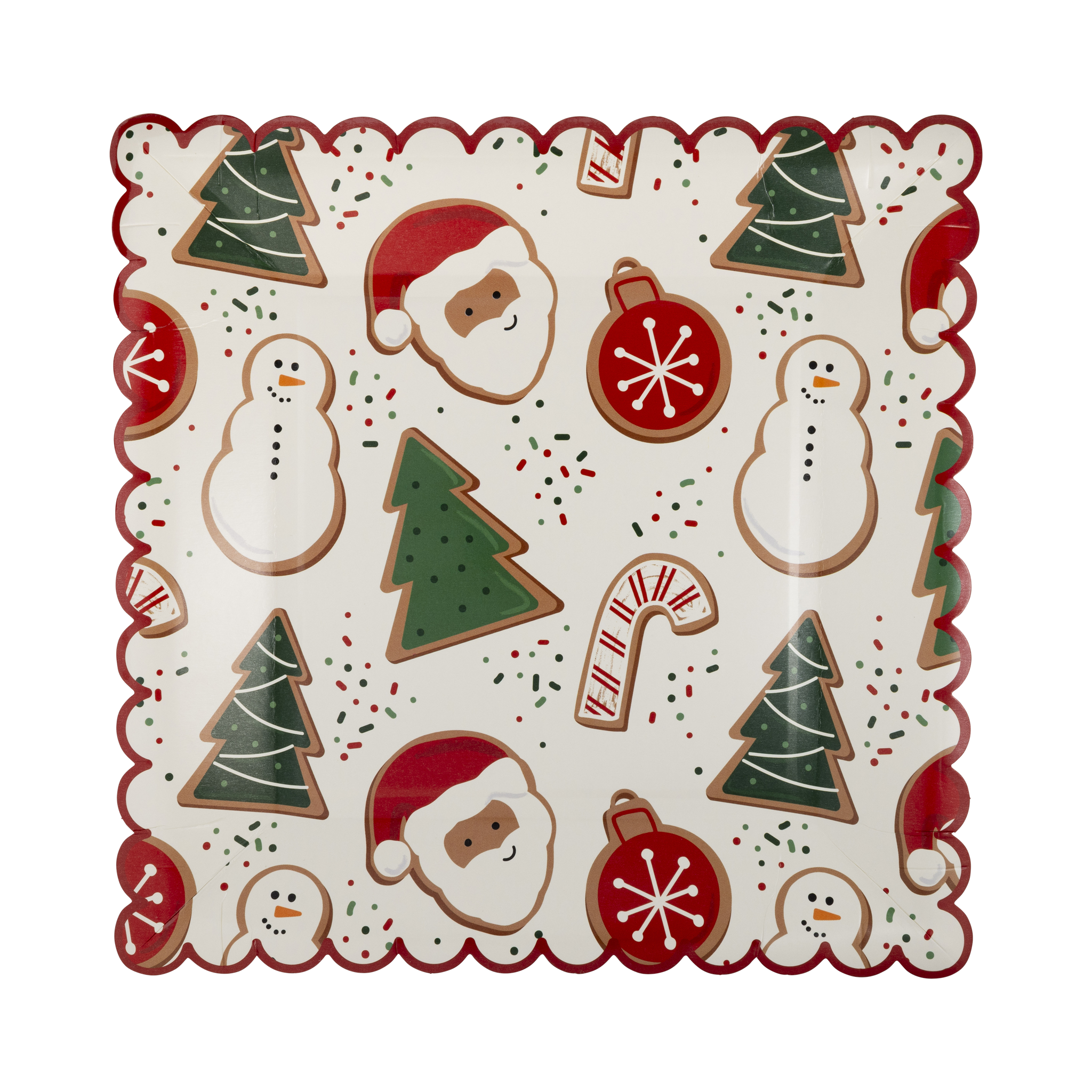 My Mind’s Eye - Wholesale Disposable Plate - PLPL639 - Santa Cookies Plate0