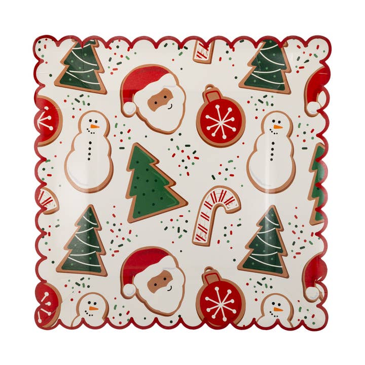 My Mind’s Eye - Wholesale Disposable Plate - PLPL639 - Santa Cookies Plate0
