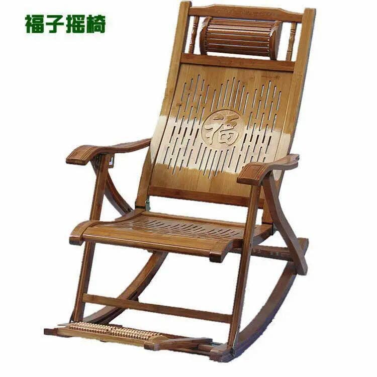 everythingbamboo - Wholesale Rocking Chair - Bamboo Adjustable Rocking Chair With Foot Massager Relaxing Indoor Outdoor1