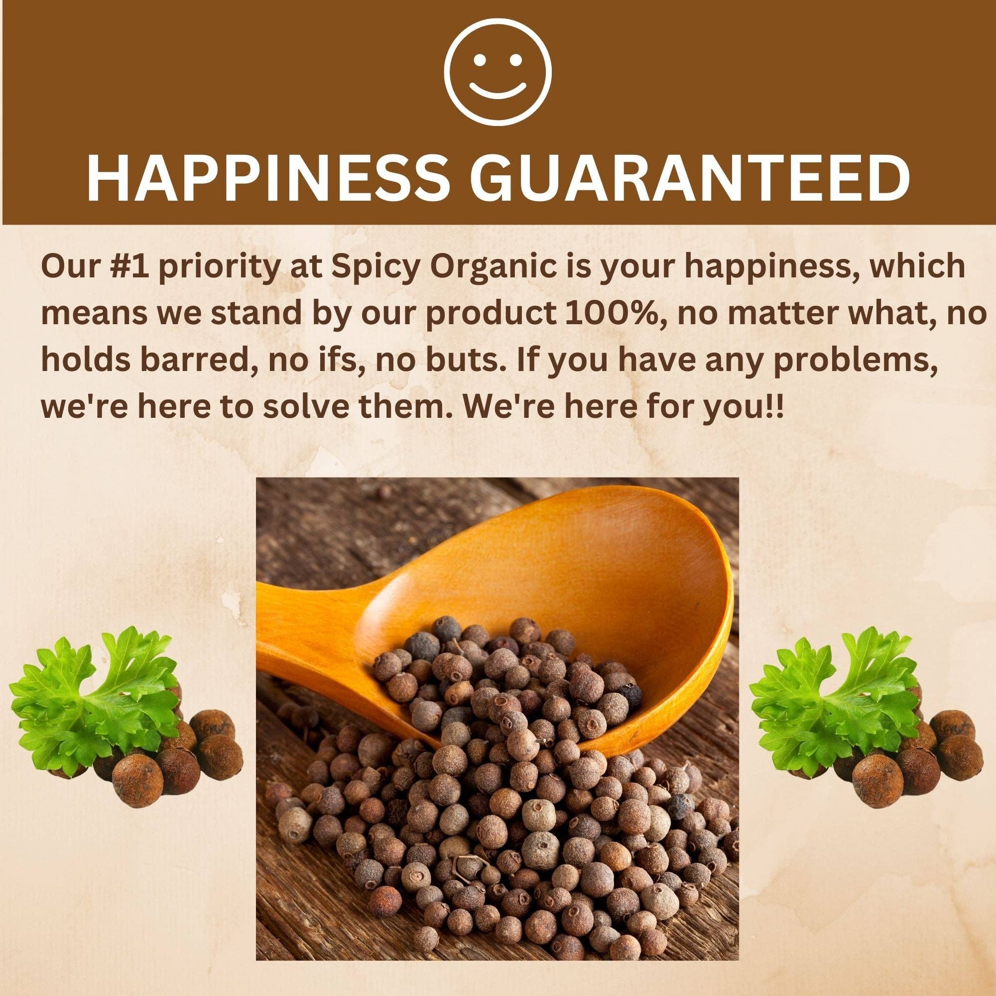 SPICY ORGANIC - Wholesale Dried Spice - Organic Allspice Whole Berries- Certified USDA organic- Allspice Seasoning for Baking, Marinades, Pickling, Stews, Sauces, and Beverages8