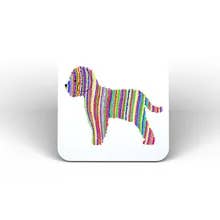 Cockapoo Coaster Square -Vit för wholesale av The Hector Company