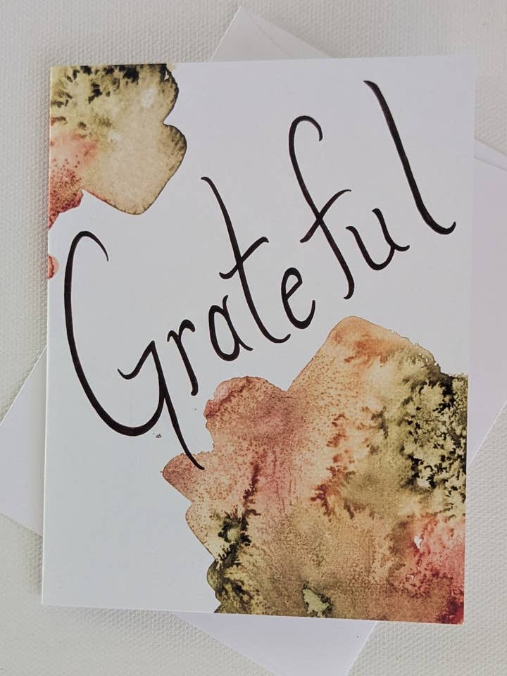Grateful Greeting Card for wholesale by Robynnotes, LLC