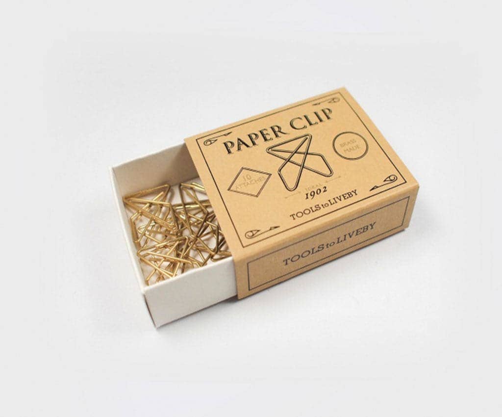 Notable Designs (UK) – wholesale Paperclip – Tools to Live By Brass Clips (Ideal)4