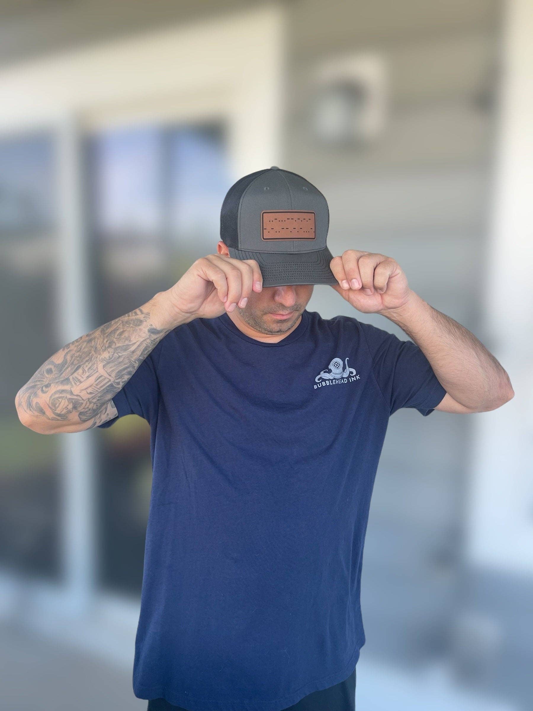 BUBBLEHEAD INK - Wholesale Trucker Hat - Unisex - Fuck Cancer Morse Code Trucker Hat2