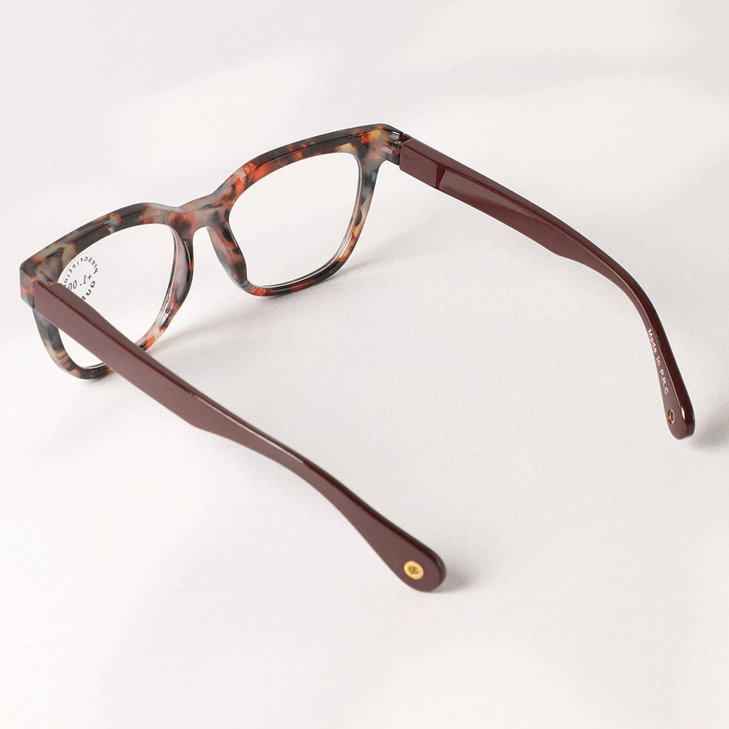  ASSORTED COLORS Leopard Square Shape Frame Reading Glasses for wholesale on Faire5