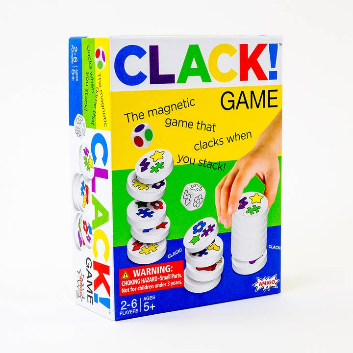 CLACK! – The Magnetic Game that Clacks as You Stack! for wholesale by AMIGO Games