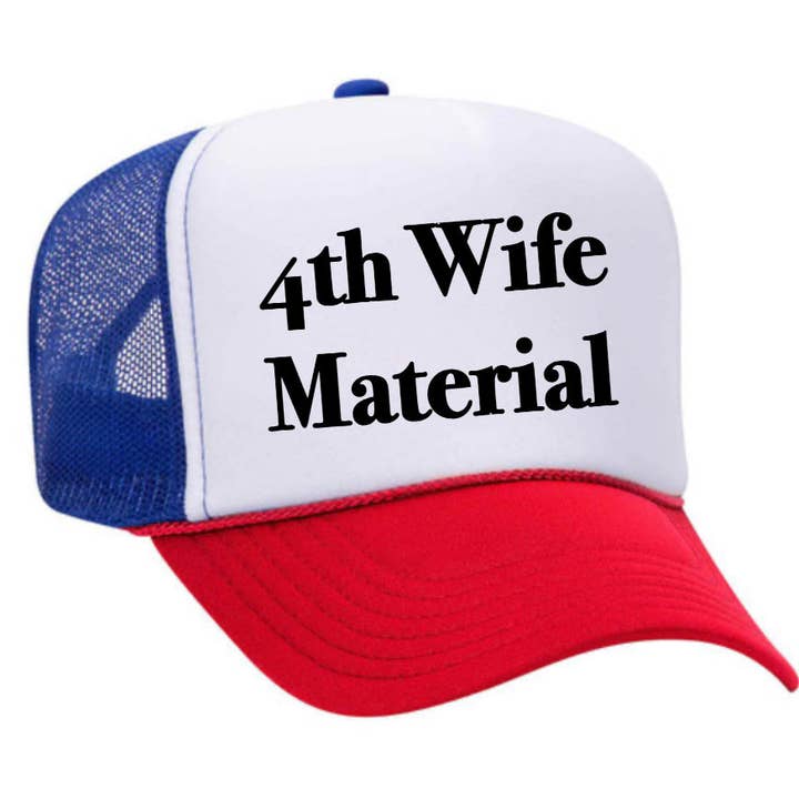 Inappropriate Trucker Hats - Venta al por mayor Gorra trucker - Mujer - Gorra de camionero 4th Wife Material12