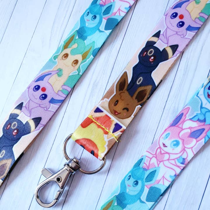 Ellesdoodlebox - Wholesale Lanyard – Women’s - Eeveelution Pokemon Lanyard1