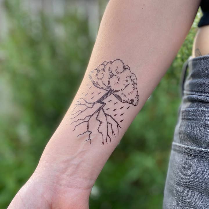 NatureTats – Tatuagem temporária por atacado – Tatuagem Temporária Storm Cloud4