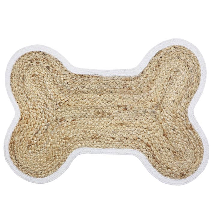 Park Life Designs - Wholesale Pet Food Mat - Dog - Loxley Pet Placemat - Stylish and Functional - White Edge1