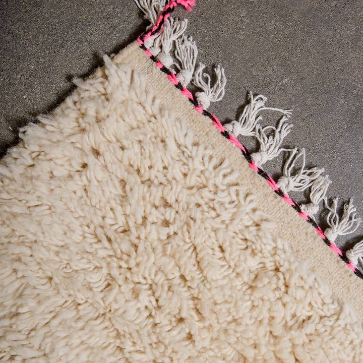 BerberNest - Venta al por mayor Alfombra pequeña - Alfombra bereber marroquí blanca y azul, alfombra de felpa, alfombra grande para áreas2