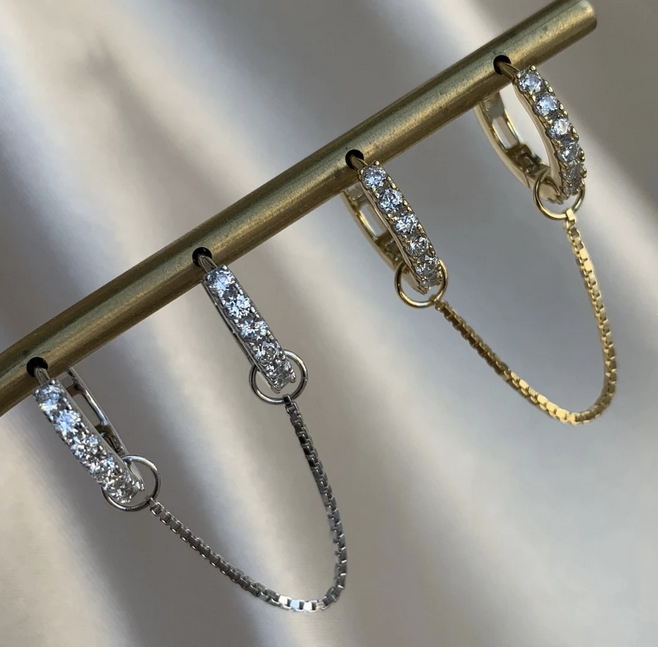 FALA - Venta al por mayor Pendientes colgantes - PENDIENTES DE CADENA DE ARO3