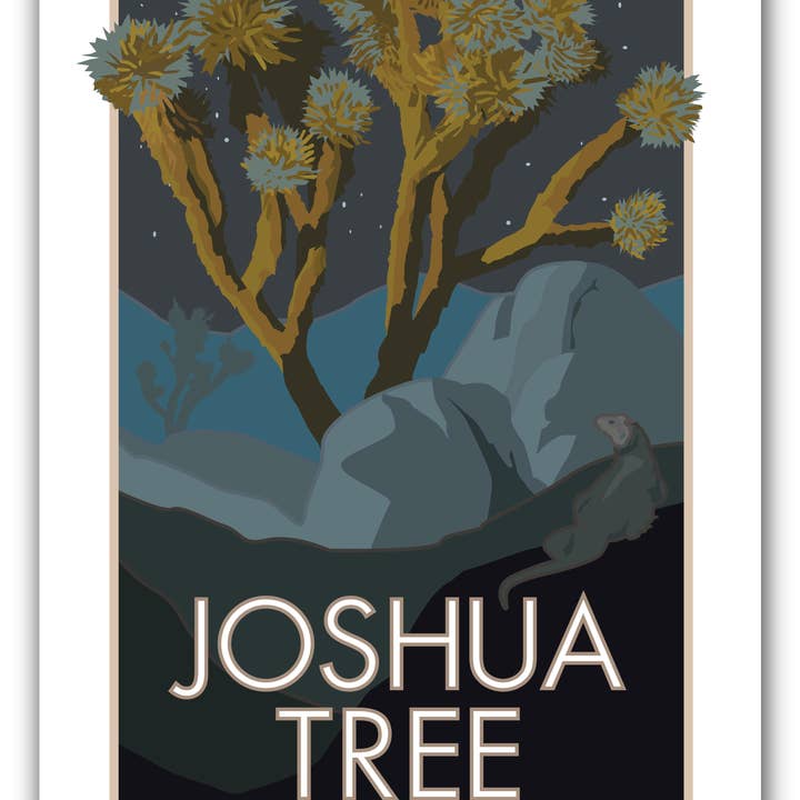 Parque Nacional Joshua Tree, California - Póster para venta al por mayor de Travel Posters by M&W Design Co.