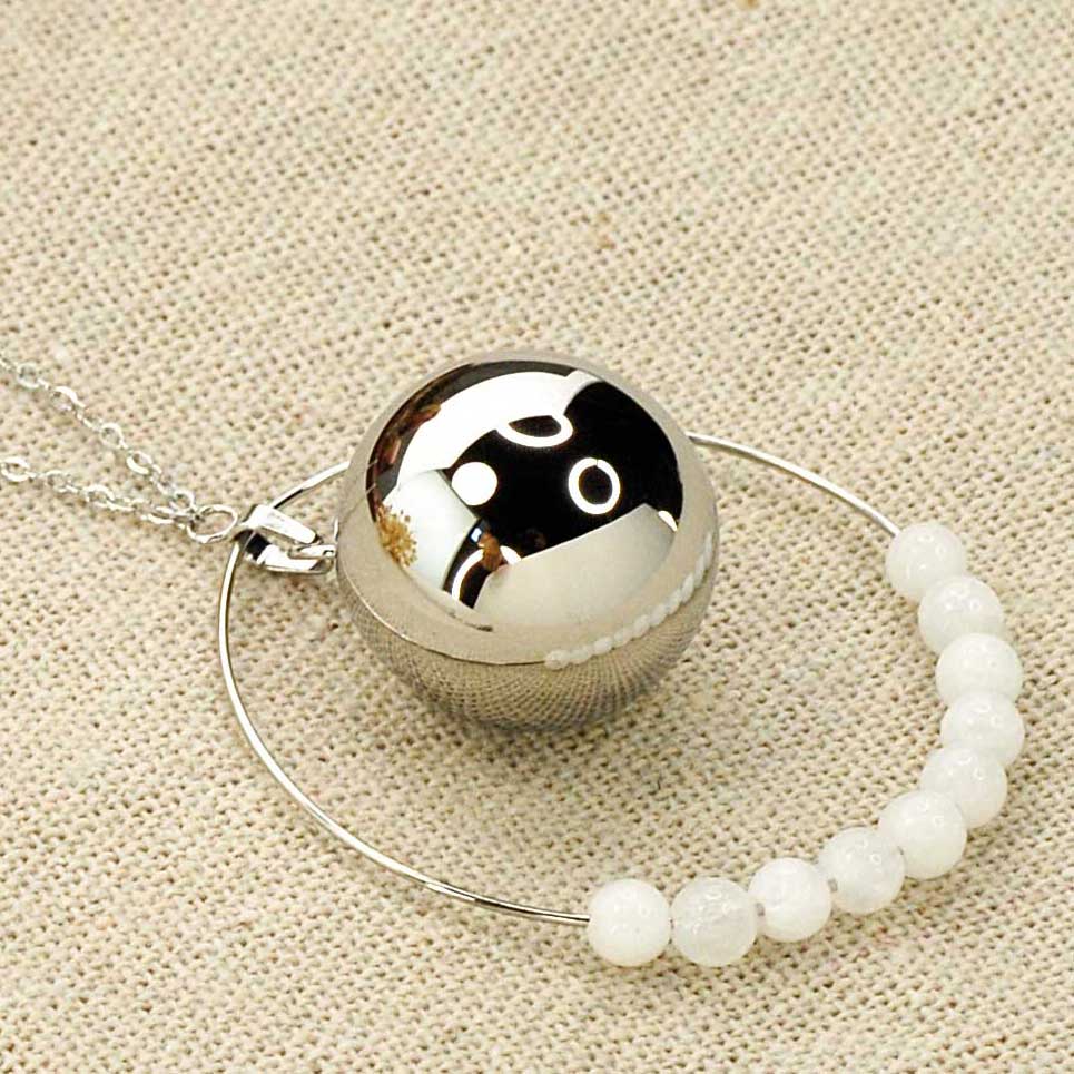 Merveilles du Monde - Vendita all'ingrosso Gioielli a scatto - Pendente gravidanza bola in acciaio inox8