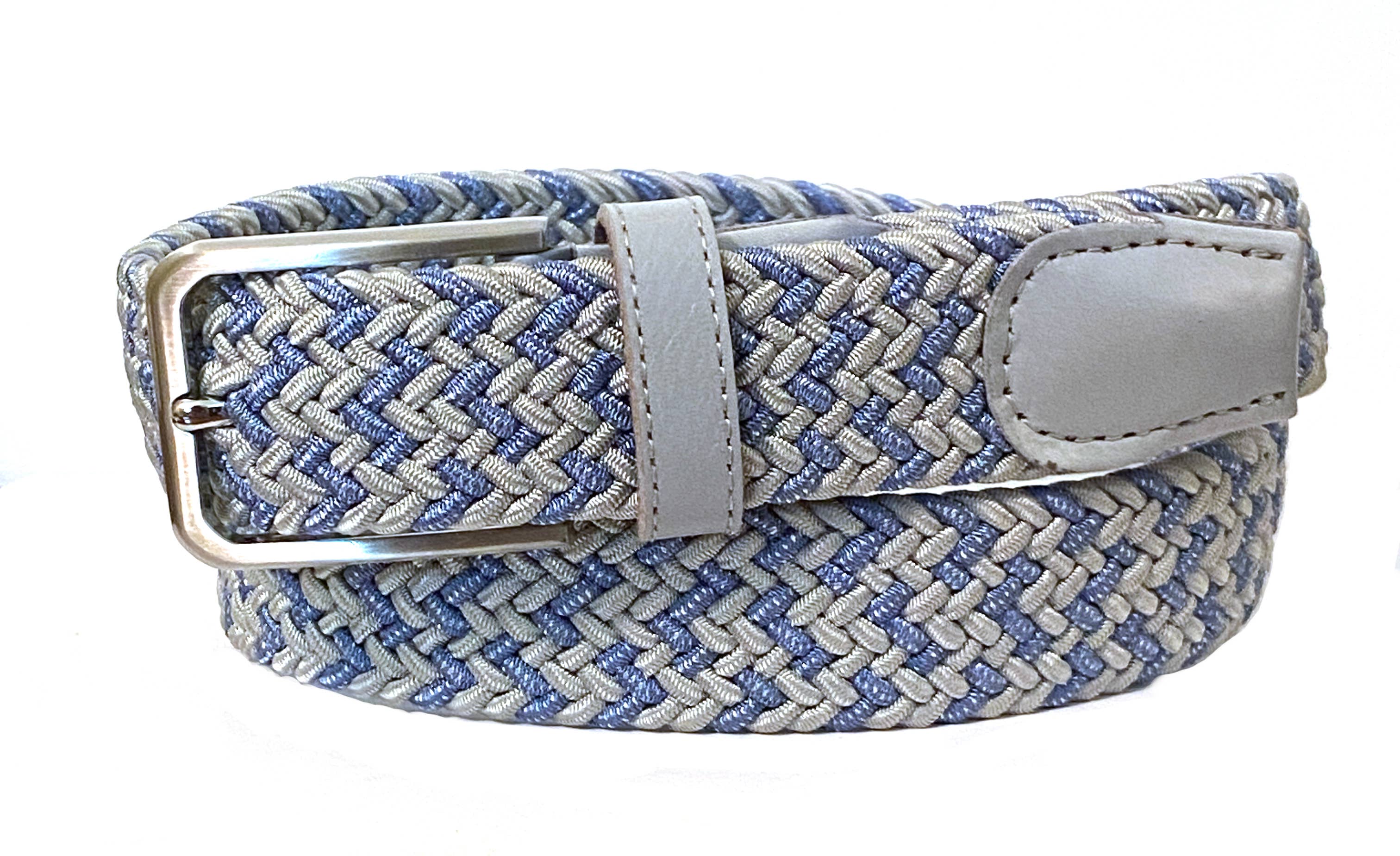 Florsheim – Cinto - Homem por atacado – Cinto casual masculino Myles elástico tecido 35 mm com detalhes em couro1