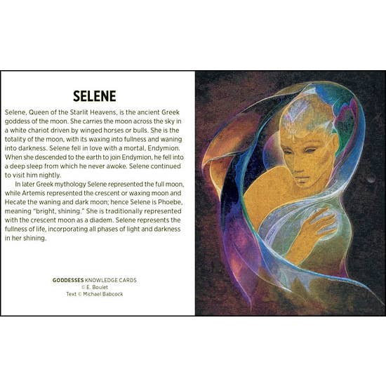 VisionWorks LLC - Wholesale Tarot Cards - Goddesses Knowledge Cards. Deck of 48. Susan Boulet Art