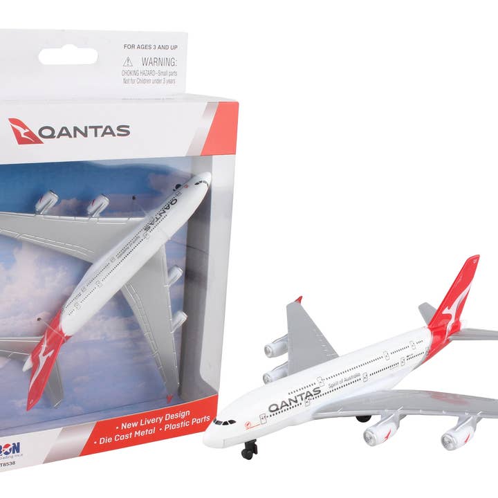 Daron Worldwide Trading – wholesale Toy plane – Child – RT8538-1 Qantas A380 Single Plane by Daron Toys