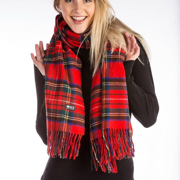 ALS Australia - Wholesale Scarf – Women's - Australian Merino Lambswool Winter Wool Blanket Scarf6