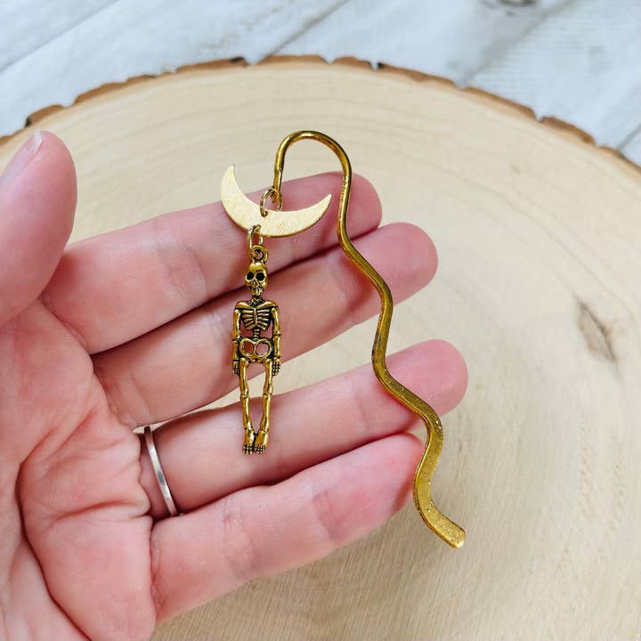 Marcador de Libros con Encanto de Esqueleto para Amantes de los Libros y Profesores para venta al por mayor de Same Sunset Design