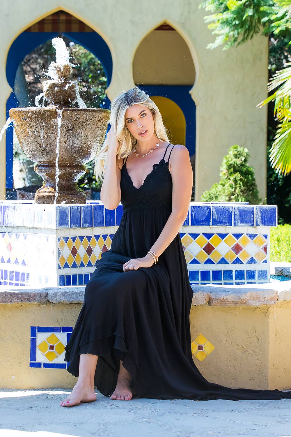 Sweet Lovely by Jen – Großhandel Kleid – Damen – BOHO-MAXIKLEID MIT HÄKELSPITZE13