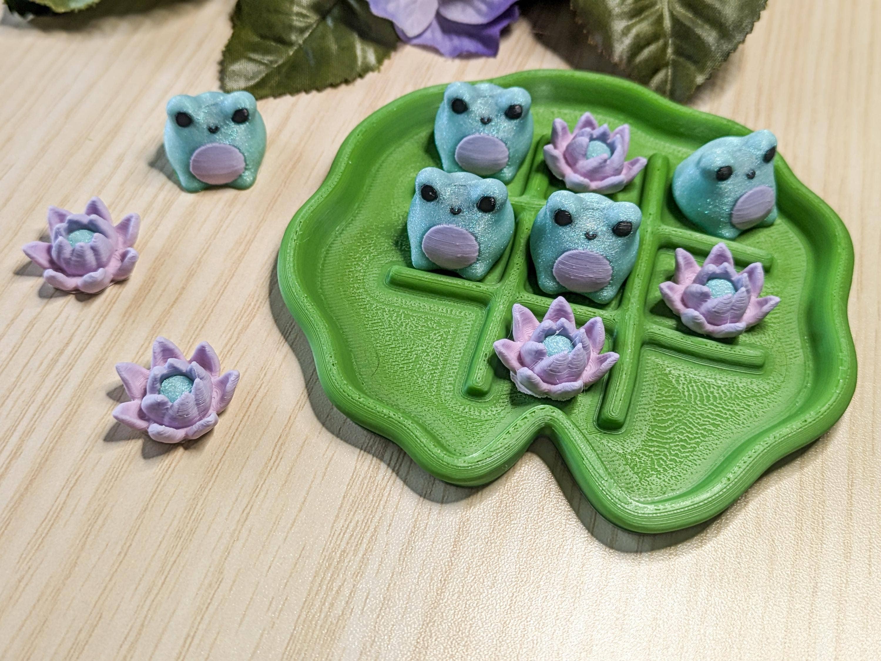 Witchbriar Cottage - Wholesale Board Game - Tic Tac Toad - 3D Printed Cute Tic Tac Toe Board3