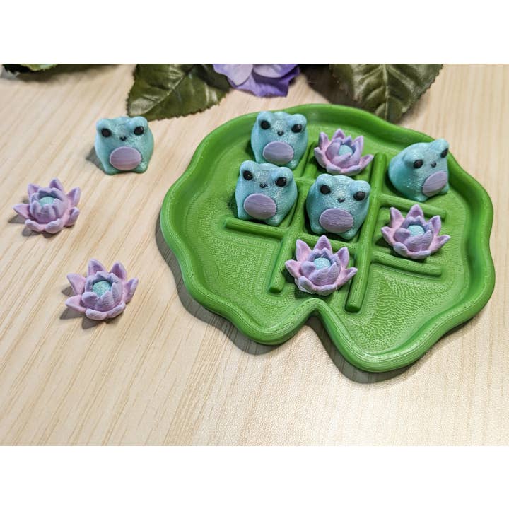 Witchbriar Cottage - Wholesale Board Game - Tic Tac Toad - 3D Printed Cute Tic Tac Toe Board3