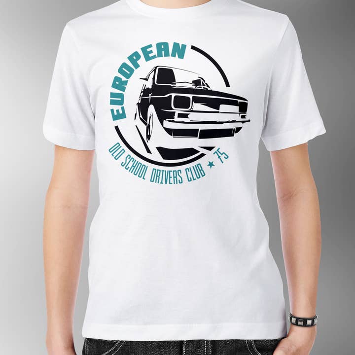 Racing Cars Old School Drivers Club T-Shirt for wholesale by Emogifts