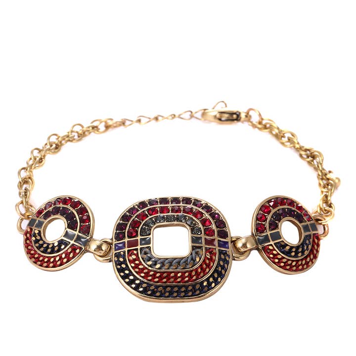 19AHBRMH004 Strassarmband für den Großhandel von Blossom bijoux