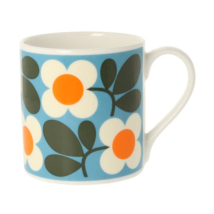 Floret Turqouise Mug for wholesale by mclaggan+co